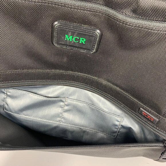 TUMI Alpha 2 Business Case Carry-On 2-Wheel Roller Expandable Handle MCR Monogra - Picture 2 of 12